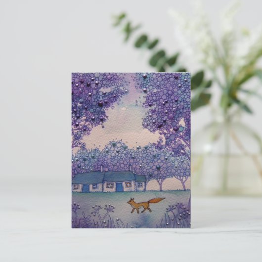 Wanderfuchs Postkarte (Stehend Vorderseite)