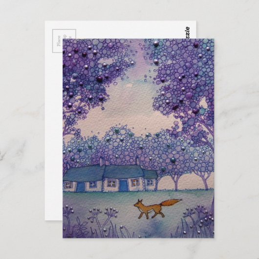 Wanderfuchs Postkarte (Vorne/Hinten)