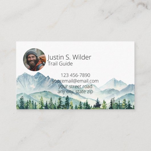 Wanderführer Visitenkarte (Rückseite)