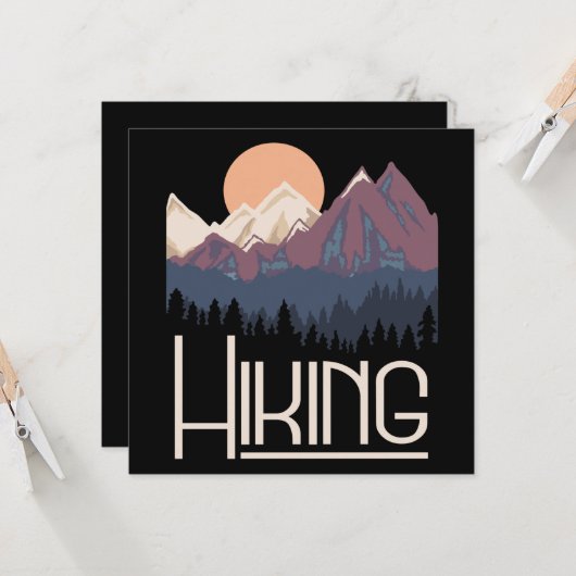 Wandergebirge Karte (Vorderseite/Rückseite Beispiel)