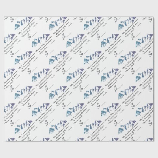 Wandergebirge Universum Flüstern Begrüßung Zuhause Geschenkpapier (Flach)