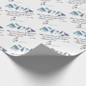 Wandergebirge Universum Flüstern Begrüßung Zuhause Geschenkpapier (Ecke)