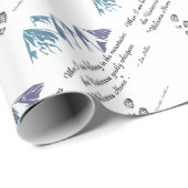 Wandergebirge Universum Flüstern Begrüßung Zuhause Geschenkpapier (Rolleneckpunkt)