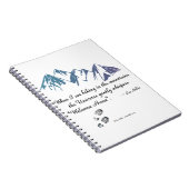 Wandergebirge Universum Flüstern Begrüßung Zuhause Notizblock (Rechte Seite)