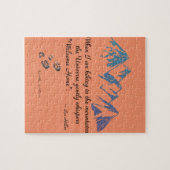 Wandergebirge Universum Flüstern Begrüßung Zuhause Puzzle (Horizontal)