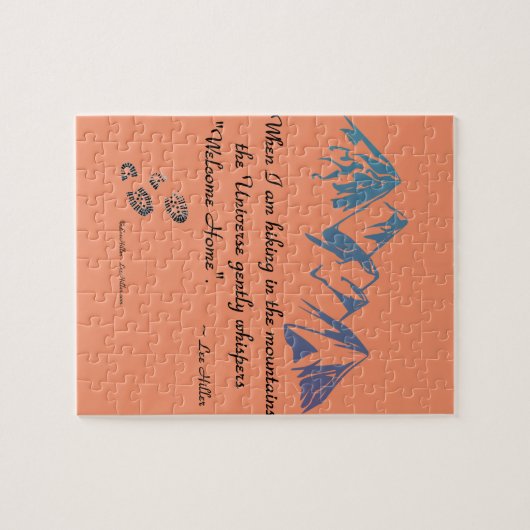 Wandergebirge Universum Flüstern Begrüßung Zuhause Puzzle (Horizontal)