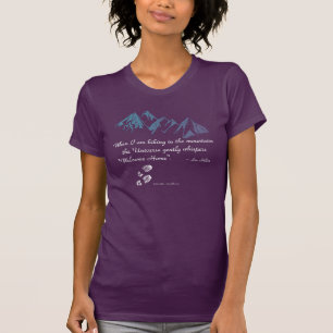 Wandergebirge Universum Flüstern Begrüßung Zuhause T-Shirt