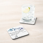 Wandergebirge Universum Flüstern Begrüßung Zuhause Untersetzer (Rechte Seite)