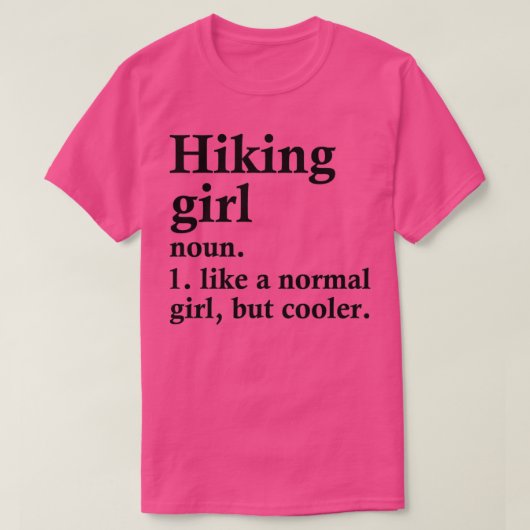 WanderGirl Funny Hiker Definition T-Shirt (Design vorne)