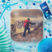 Wanderglücklich zum Geburtstag Pappteller (Party)
