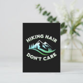Wanderhair ist dir egal postkarte (Stehend Vorderseite)