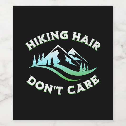 Wanderhair ist dir egal weinetikett (Einzelnes Label)