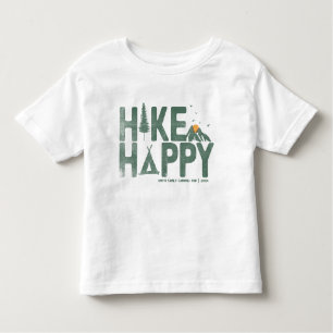 WanderHappy Camper Wandern Personalisiert Kleinkind T-shirt