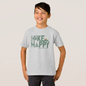 WanderHappy Camper Wandern Personalisiert T-Shirt (Vorne ganz)