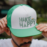 WanderHappy Camper Wandern Personalisiert Truckerkappe<br><div class="desc">Steigern Sie Ihren Outdoor-Stil mit unserem "Hike Happy" LKW-Hut! Diese LKW-Hüte, die für das abenteuerliche Soul entworfen wurden, erfassen das Wesen des Wanderns, des Campings und des Bergsteigens. Beherrschen Sie die Gipfel, erobern Sie die Berge und drücken Sie Ihre Liebe für das große Outdoor. Das ideale Geschenk für Wanderfreunde, Camper...</div>