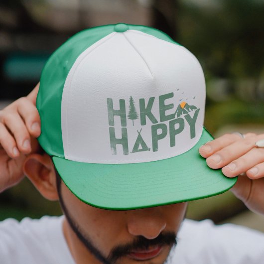 WanderHappy Camper Wandern Personalisiert Truckerkappe