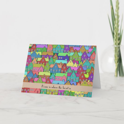 Wanderhaus Neue Zuhause personalisiert Ankündigung (Vorderseite)