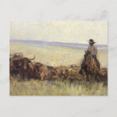 Wanderherd nach Wyoming durch WHD Koerner Postkarte (Vorderseite)