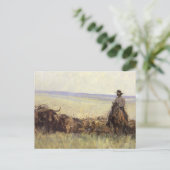 Wanderherd nach Wyoming durch WHD Koerner Postkarte (Stehend Vorderseite)