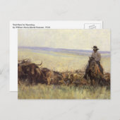 Wanderherd nach Wyoming durch WHD Koerner Postkarte (Vorne/Hinten)