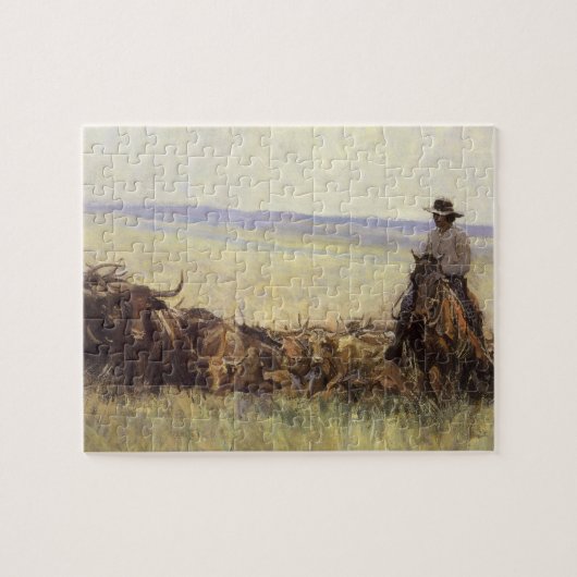Wanderherd nach Wyoming durch WHD Koerner Puzzle (Horizontal)