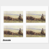 Wanderherd nach Wyoming durch WHD Koerner Rechteckiger Aufkleber (Blatt)