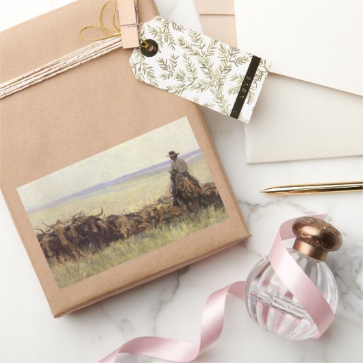 Wanderherd nach Wyoming durch WHD Koerner Rechteckiger Aufkleber (Schenken)