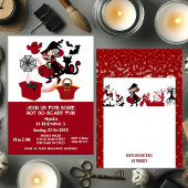 Wanderhexe Halloween Spider Web Kindergeburtstag Einladung