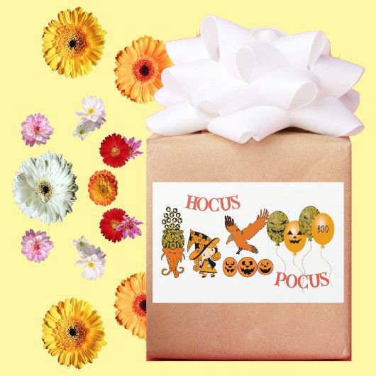 Wanderhexen Kürbislaternen Raven Hocus Pocus Rechteckiger Aufkleber