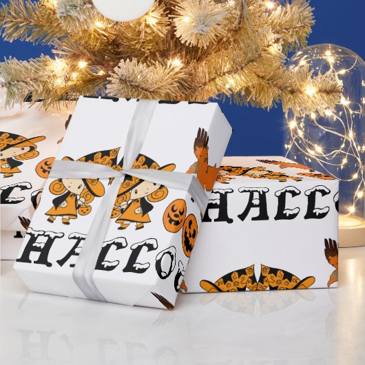 WanderHexensprechende Kürbislaternen Halloween Geschenkpapier (Feiertage)