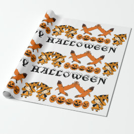 WanderHexensprechende Kürbislaternen Halloween Geschenkpapier
