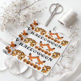 WanderHexensprechende Kürbislaternen Halloween Geschenkpapier