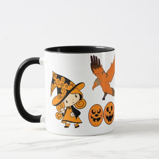 WanderHexensprechende Kürbislaternen Halloween Tasse (Links)