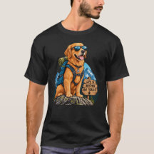 Wanderhund-Leben ist besser auf Wanderwegen T-Shir