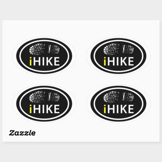 WANDERIKE Oval Boot Print Sticker (Blatt)