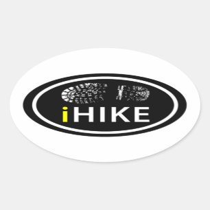 WANDERIKE Oval Boot Print Sticker