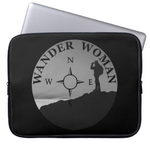 Wanderin Frau Wandern Laptopschutzhülle