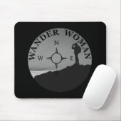 Wanderin Frau Wandern Mousepad (Mit Mouse)