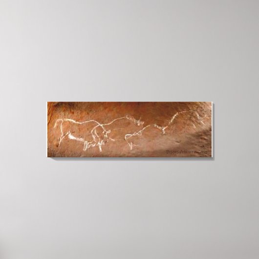 Wandering Bison Herd Canvas Print Leinwanddruck (Vorderseite)