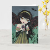 Wandering Gothic Vampire Fairy Card Karte (Gelbe Blume)