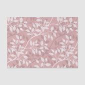 Wandering Leaves Elegant Blush Botanical Pattern Seidenpapier (Vorderseite)