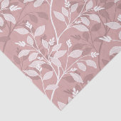 Wandering Leaves Elegant Blush Botanical Pattern Seidenpapier (Ausschnitt)