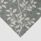 Wandering Leaves Elegant Earthy Botanical Pattern Seidenpapier (Ausschnitt)
