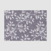 Wandering Leaves Elegant Lavender Botanical Seidenpapier (Vorderseite)