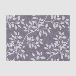 Wandering Leaves Elegant Lavender Botanical Seidenpapier