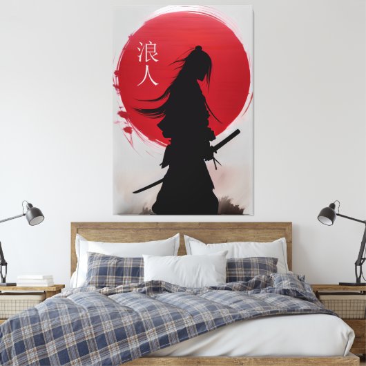 Wandering Ronin Samurai Leinwanddruck (Insitu (Schlafzimmer))