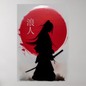 Wandering Ronin Samurai Poster (Vorne)