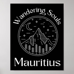 Wandering Souls Mauritius Urlaub Reise Poster