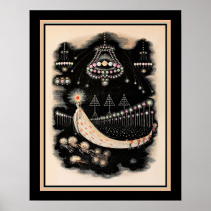 Wanderings eines Kometen durch J.J. Grandville Ca Poster