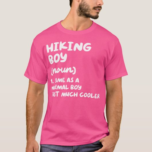 Wanderjunge Definition lustig T-Shirt (Vorderseite)